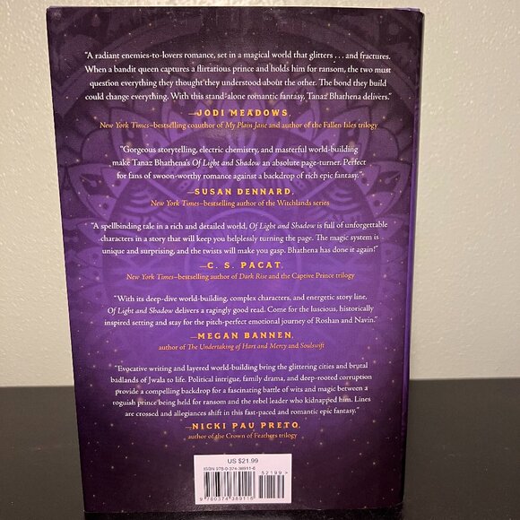 OF LIGHT AND SHADOW by Tanaz Bhathena YA Fantasy Historical Fiction Novel - Picture 2 of 5